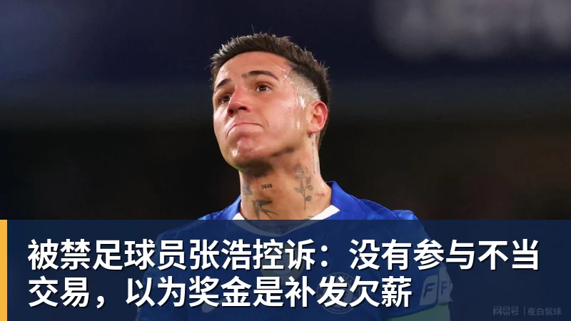 好博体育被禁足球员张浩控诉：没有参与不当交易，以为奖金是补发欠薪