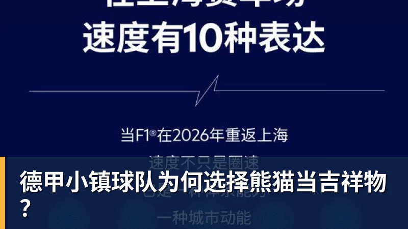 好博体育德甲小镇球队为何选择熊猫当吉祥物？