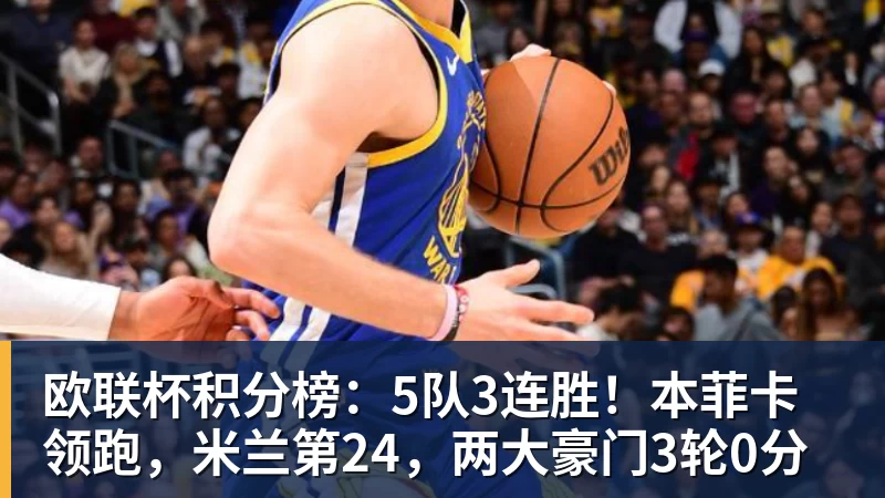 好博体育欧联杯积分榜:5队3连胜!本菲卡领跑,米兰第24,两大豪门3轮0分
